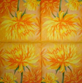 098 Flowers Others - 3 ply (blue)